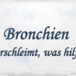 Bronchien verschleimt, was hilft?